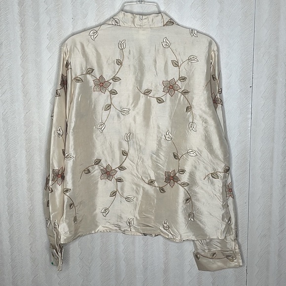 ❤️ COLDWATER CREEK Floral Blouse Size 1X - Picture 3 of 4